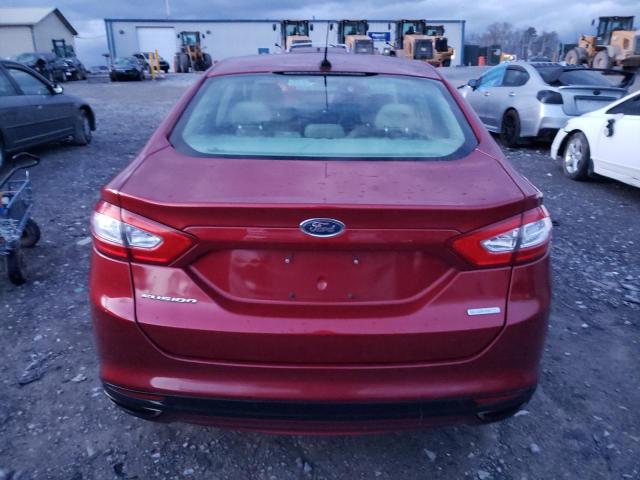 3FA6P0H96ER118320 - 2014 FORD FUSION SE BURGUNDY photo 6