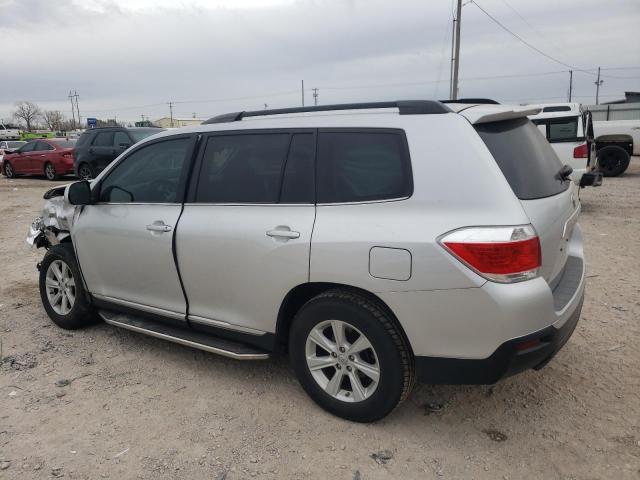 5TDZK3EH3DS126132 - 2013 TOYOTA HIGHLANDER BASE SILVER photo 2