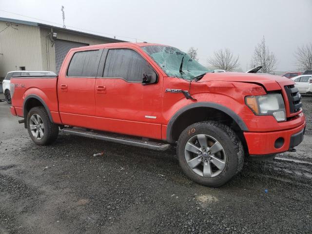 1FTFW1ET9BFD17602 - 2011 FORD F150 SUPERCREW RED photo 4