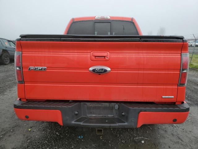 1FTFW1ET9BFD17602 - 2011 FORD F150 SUPERCREW RED photo 6