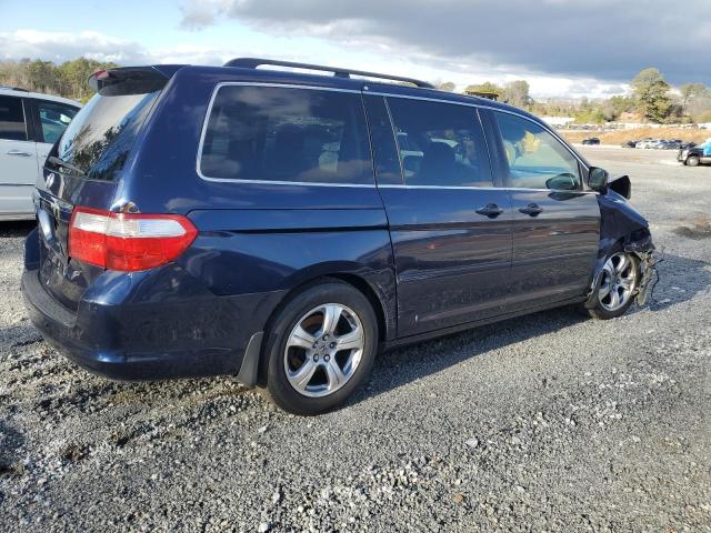 5FNRL38857B089098 - 2007 HONDA ODYSSEY TOURING BLUE photo 3