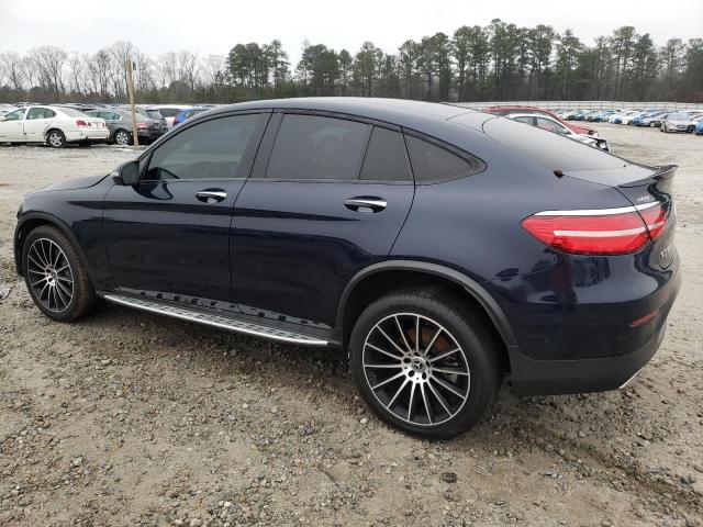 WDC0J4KB6KF598169 - 2019 MERCEDES-BENZ GLC COUPE 300 4MATIC BLUE photo 2