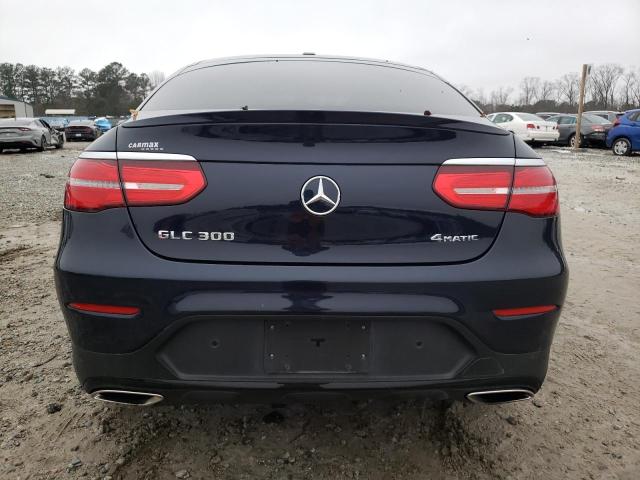 WDC0J4KB6KF598169 - 2019 MERCEDES-BENZ GLC COUPE 300 4MATIC BLUE photo 6