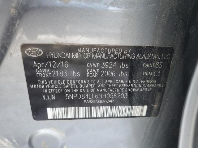 5NPD84LF6HH056203 - 2017 HYUNDAI ELANTRA SE SILVER photo 12