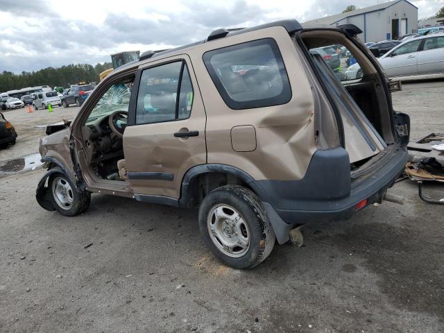 JHLRD68432C019331 - 2002 HONDA CR-V LX GOLD photo 2