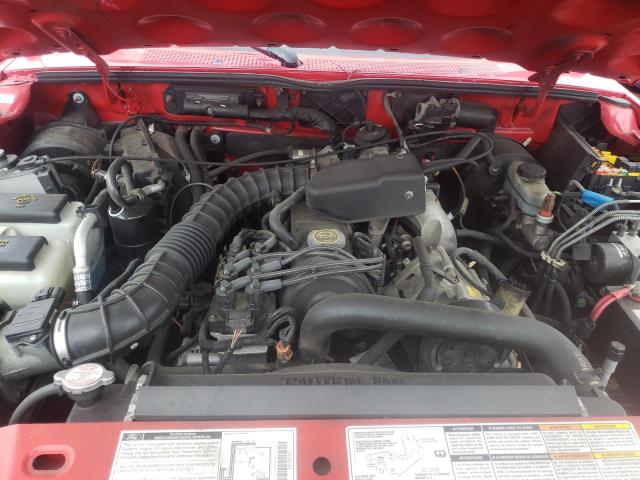 1FTYR10C21TA26043 - 2001 FORD RANGER RED photo 7