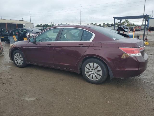 1HGCP2F3XBA002911 - 2011 HONDA ACCORD LX BURGUNDY photo 2