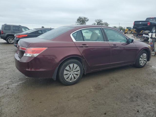 1HGCP2F3XBA002911 - 2011 HONDA ACCORD LX BURGUNDY photo 3