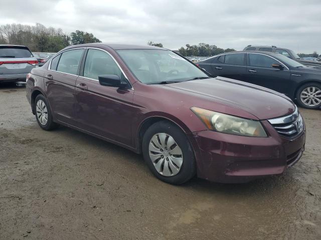 1HGCP2F3XBA002911 - 2011 HONDA ACCORD LX BURGUNDY photo 4