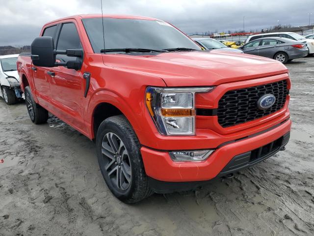 1FTFW1E80MKD64670 - 2021 FORD F150 SUPERCREW RED photo 4