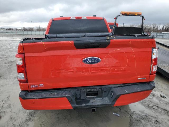 1FTFW1E80MKD64670 - 2021 FORD F150 SUPERCREW RED photo 6