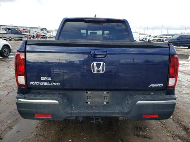 5FPYK3F59KB020101 - 2019 HONDA RIDGELINE RTL BLUE photo 6