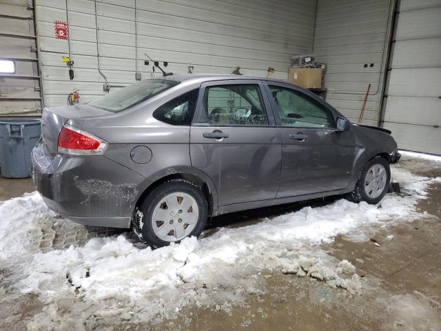 1FAHP34N09W225718 - 2009 FORD FOCUS S GRAY photo 3