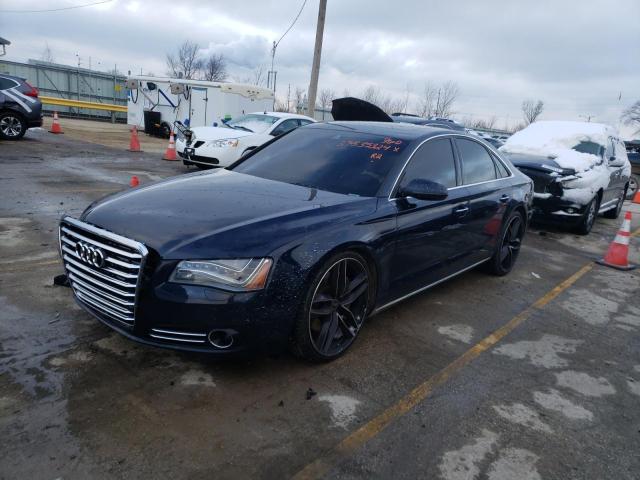 WAUAVAFD8BN014415 - 2011 AUDI A8 QUATTRO BLUE photo 1