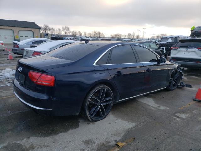 WAUAVAFD8BN014415 - 2011 AUDI A8 QUATTRO BLUE photo 3