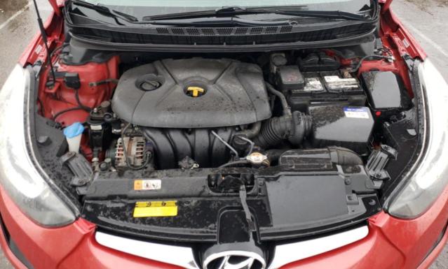 KMHDH4AE1FU332974 - 2015 HYUNDAI ELANTRA SE RED photo 11