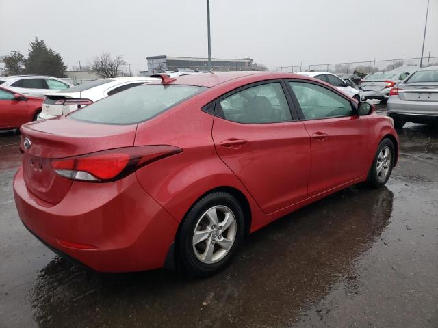 KMHDH4AE1FU332974 - 2015 HYUNDAI ELANTRA SE RED photo 3