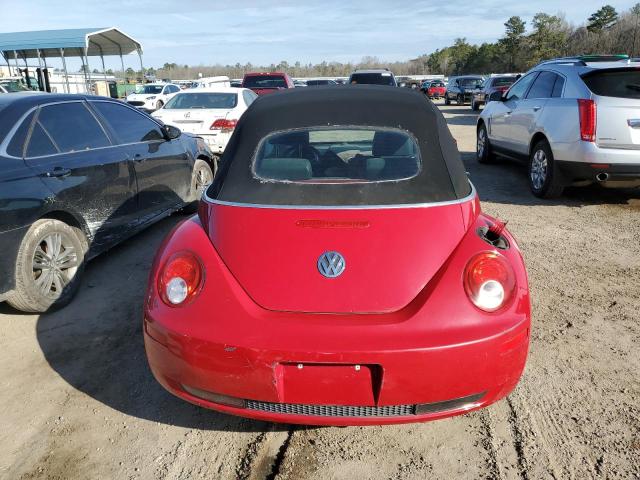 3VWRF31Y78M409873 - 2008 VOLKSWAGEN NEW BEETLE CONVERTIBLE SE RED photo 6