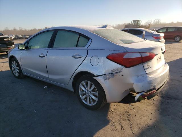 KNAFX4A86E5109460 - 2014 KIA FORTE EX SILVER photo 2