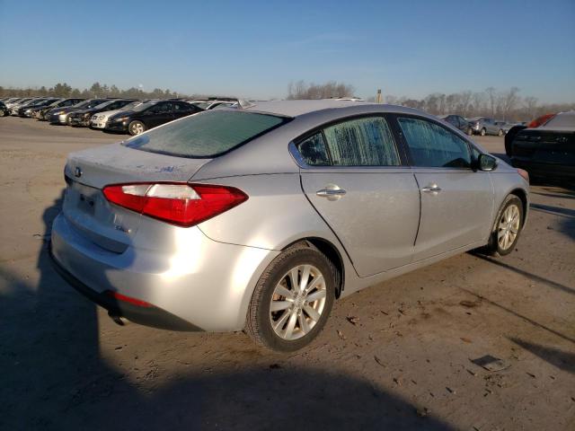 KNAFX4A86E5109460 - 2014 KIA FORTE EX SILVER photo 3