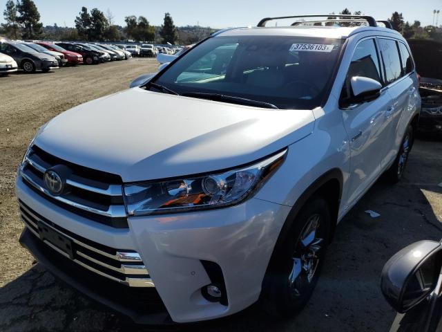 5TDDGRFHXKS068806 - 2019 TOYOTA HIGHLANDER HYBRID LIMITED WHITE photo 1