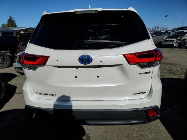 5TDDGRFHXKS068806 - 2019 TOYOTA HIGHLANDER HYBRID LIMITED WHITE photo 6