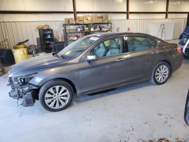 1HGCR3F82EA001266 - 2014 HONDA ACCORD EXL GRAY photo 1