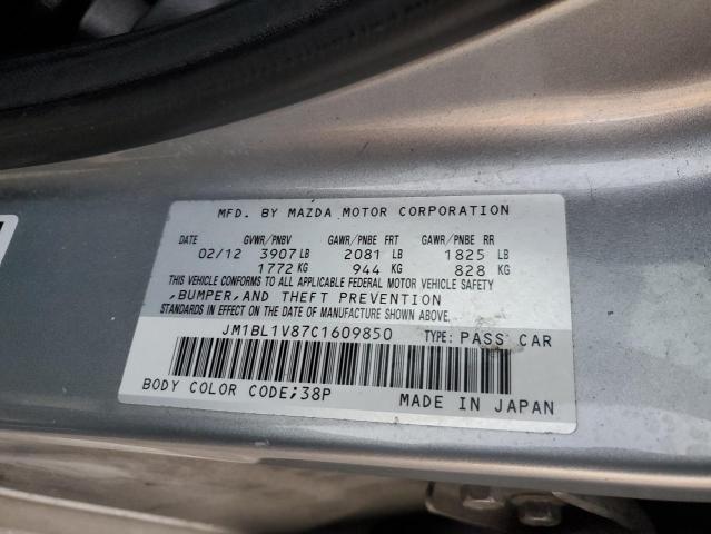 JM1BL1V87C1609850 - 2012 MAZDA 3 I SILVER photo 12