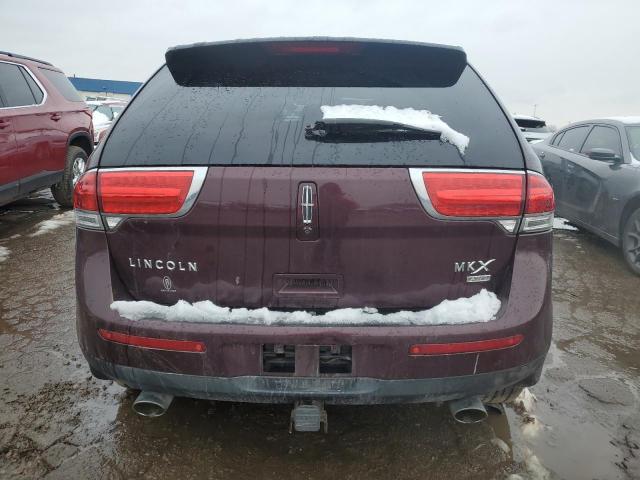 2LMDJ8JK7BBJ12017 - 2011 LINCOLN MKX MAROON photo 6