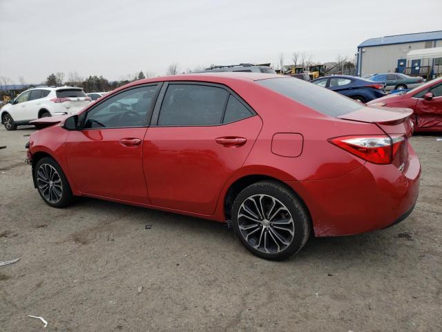 2T1BURHE1EC085042 - 2014 TOYOTA COROLLA L RED photo 2