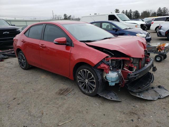 2T1BURHE1EC085042 - 2014 TOYOTA COROLLA L RED photo 4