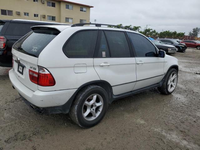 5UXFA53543LV80544 - 2003 BMW X5 3.0I WHITE photo 3