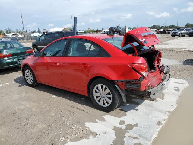 1G1PB5SH8F7266447 - 2015 CHEVROLET CRUZE LS RED photo 2