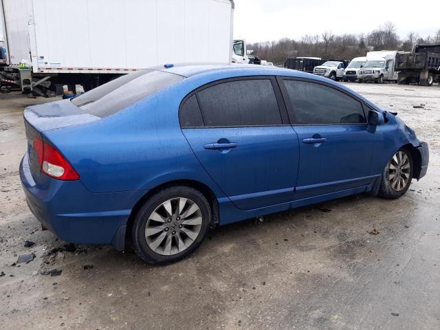 19XFA1F94AE053263 - 2010 HONDA CIVIC EXL BLUE photo 3