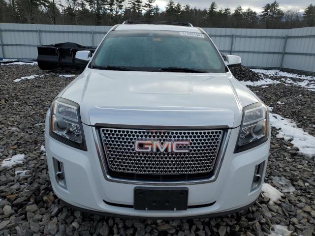 2GKFLZE30D6421386 - 2013 GMC TERRAIN DENALI WHITE photo 5