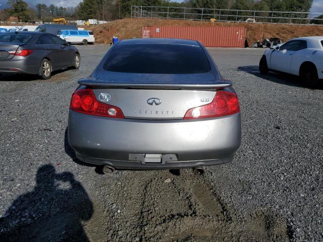 JNKCV54E65M402346 - 2005 INFINITI G35 GRAY photo 6