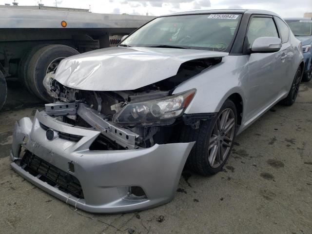 JTKJF5C78D3058072 - 2013 TOYOTA SCION TC SILVER photo 1