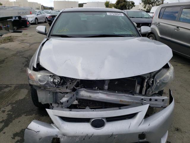 JTKJF5C78D3058072 - 2013 TOYOTA SCION TC SILVER photo 5