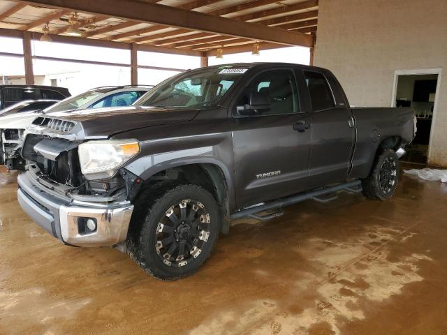 5TFRM5F15EX069659 - 2014 TOYOTA TUNDRA DOUBLE CAB SR/SR5 GRAY photo 1