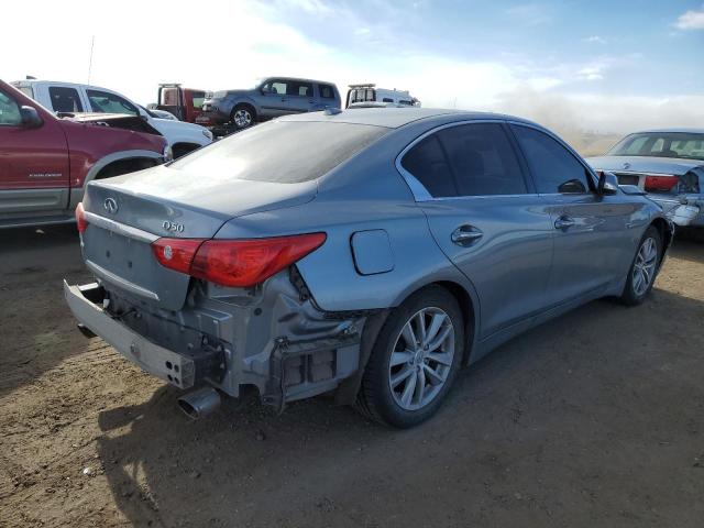 JN1BV7AR3EM690121 - 2014 INFINITI Q50 BASE GRAY photo 3