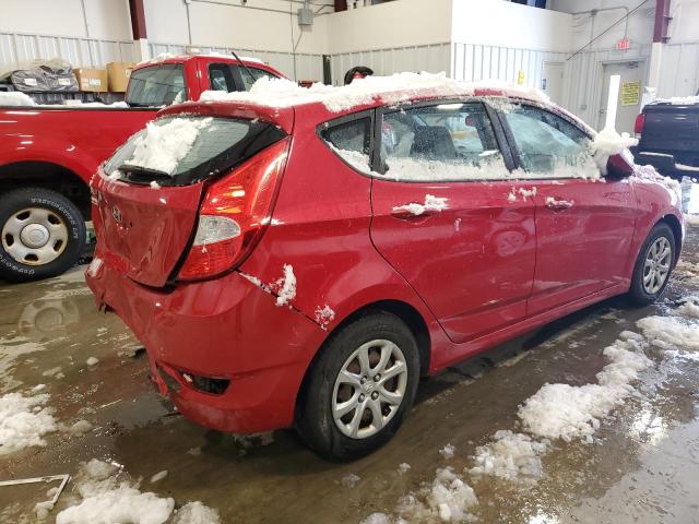 KMHCT5AEXEU159339 - 2014 HYUNDAI ACCENT GLS RED photo 3