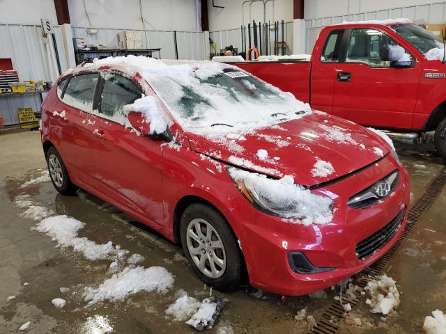 KMHCT5AEXEU159339 - 2014 HYUNDAI ACCENT GLS RED photo 4