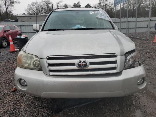 JTEGD21A350114650 - 2005 TOYOTA HIGHLANDER GRAY photo 5