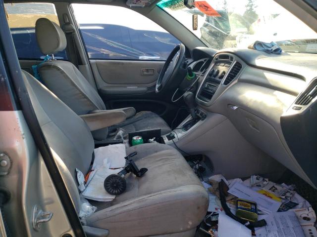 JTEGD21A350114650 - 2005 TOYOTA HIGHLANDER GRAY photo 7