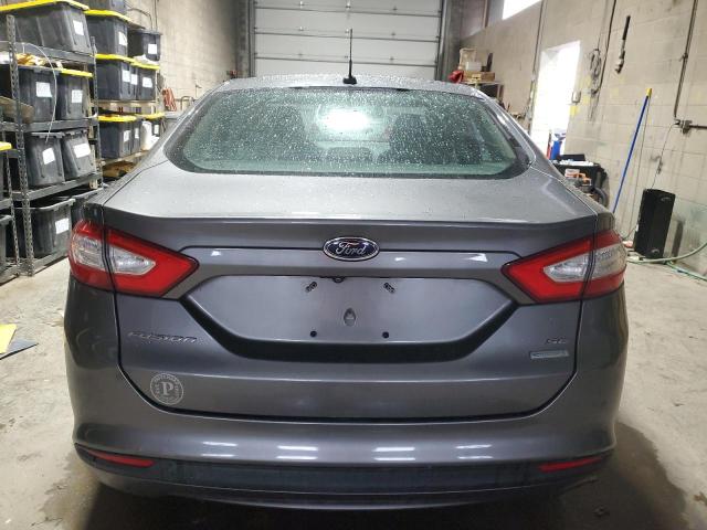 3FA6P0HD3ER371017 - 2014 FORD FUSION SE GRAY photo 6