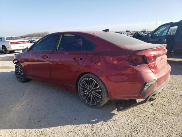 3KPF44AC1LE152458 - 2020 KIA FORTE GT RED photo 2