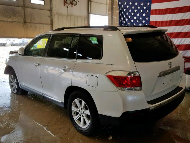 5TDBK3EH9CS108640 - 2012 TOYOTA HIGHLANDER BASE  photo 3