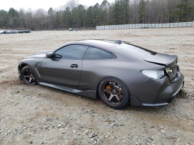 WBS33AZ08MCG71249 - 2021 BMW M4 COMPETITION GRAY photo 2