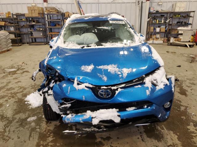 JTMRJREV5HD073401 - 2017 TOYOTA RAV4 HV LE BLUE photo 5