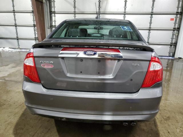 3FAHP0JA7CR365372 - 2012 FORD FUSION SEL GRAY photo 6